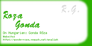 roza gonda business card